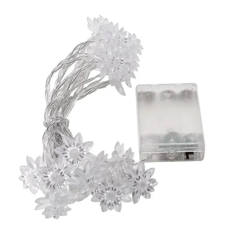 Shada 1.5-10m Lights LED String Fairy Lights Crystal Cherry Blossom Flower Garland For Indoor Wedding Festival Christmas Party Decors