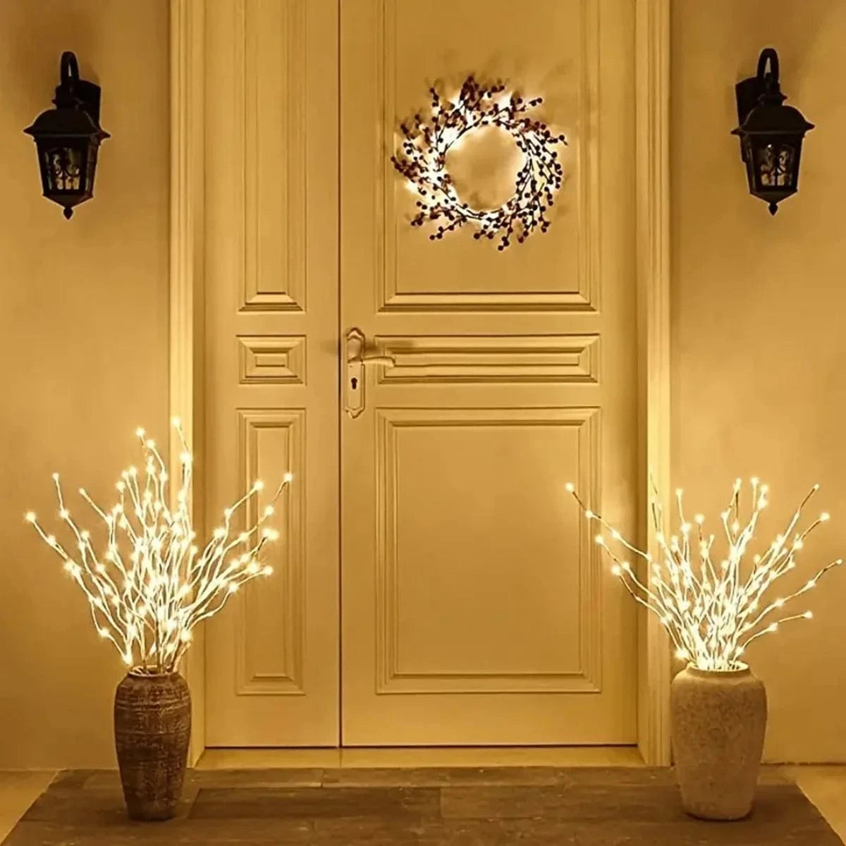 Shada 1 PC White Birch Branch LED Fairy Lights - Battery Operated Warm White for Christmas Wedding Decor