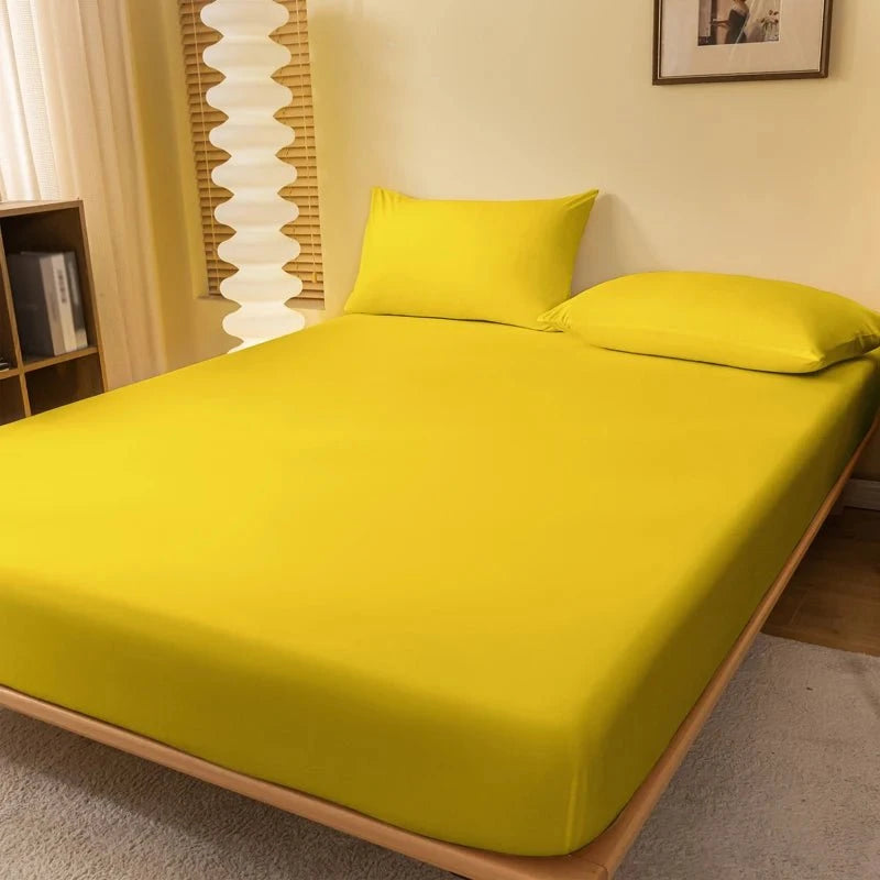 Shada 1 piece of solid color matte bed sheet, solid color bed cover for bedroom, bedding (excluding pillowcases)