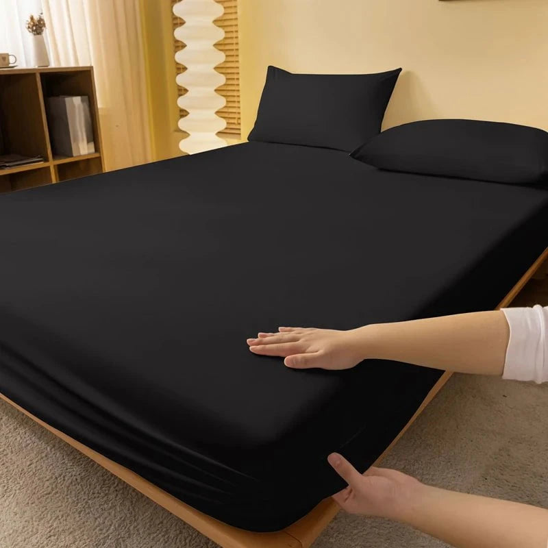 Shada 1 piece of solid color matte bed sheet, solid color bed cover for bedroom, bedding (excluding pillowcases)