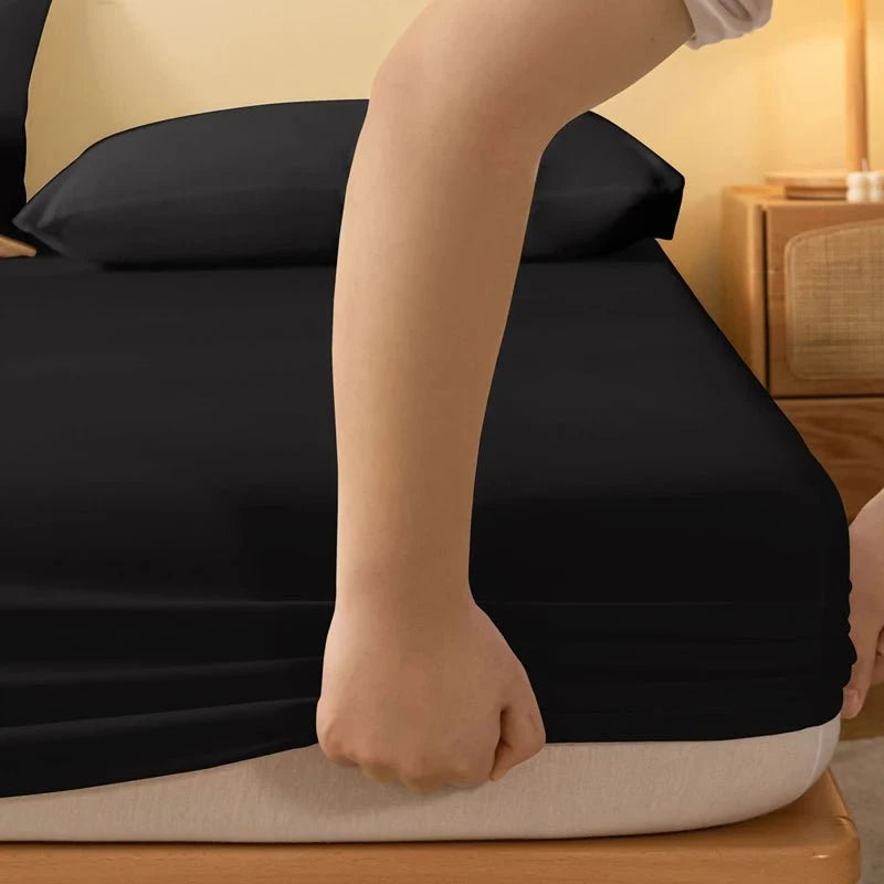 Shada 1 piece of solid color matte bed sheet, solid color bed cover for bedroom, bedding (excluding pillowcases)