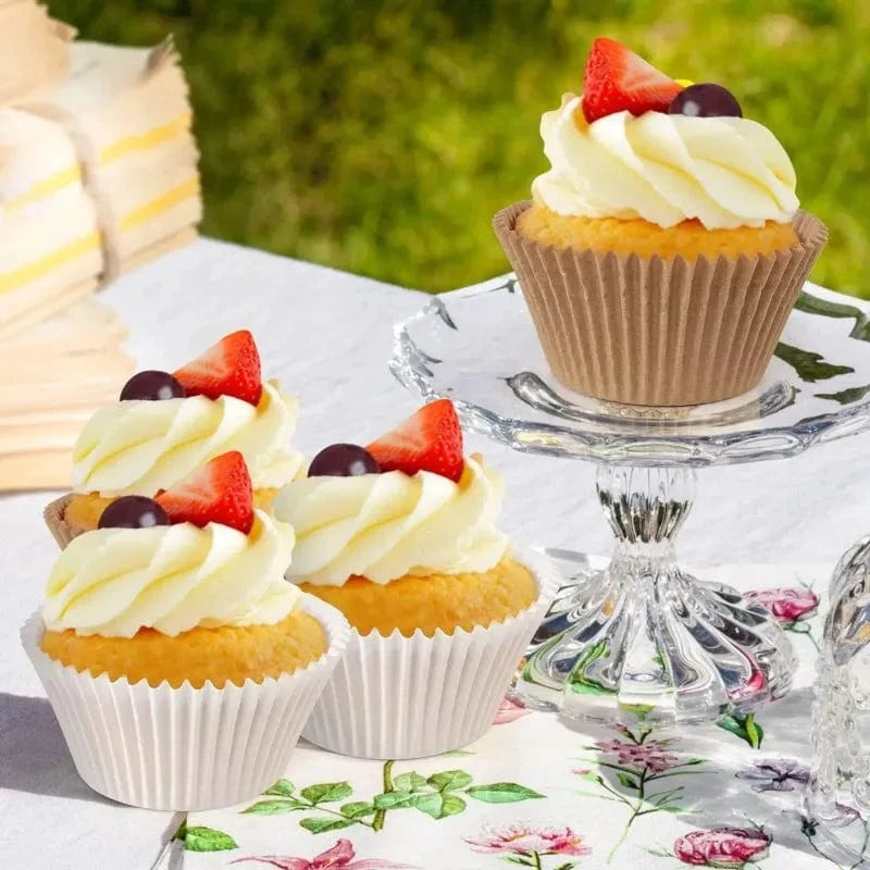 Shada 100pc Greaseproof Cupcake Liners - Premium Baking Cups Set