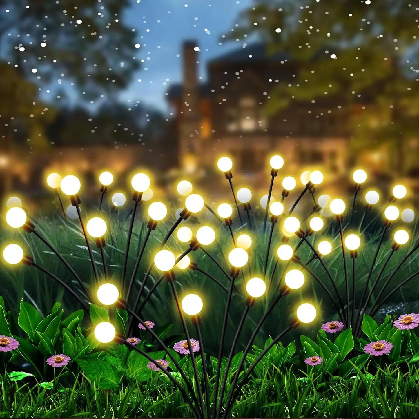 Shada 10L / 0-5W Garden Lights-New Upgraded Solar Powered Firefly Lights Outdoor Waterproof Vibran Garden Lights for Decorationi