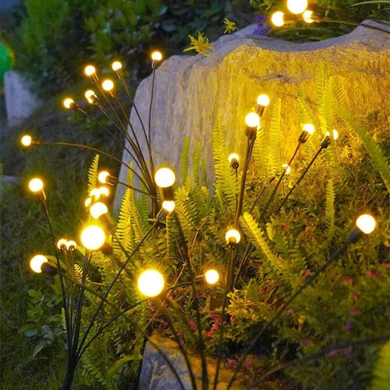Shada 10L / 0-5W Garden Lights-New Upgraded Solar Powered Firefly Lights Outdoor Waterproof Vibran Garden Lights for Decorationi
