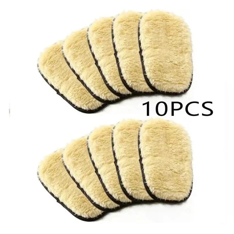 Shada 10pcs Car Washing Imitation Wool Gloves Thickened Plush Car Wiping Gloves Waxing Polishing Car Cleaning Products cleaning cloth