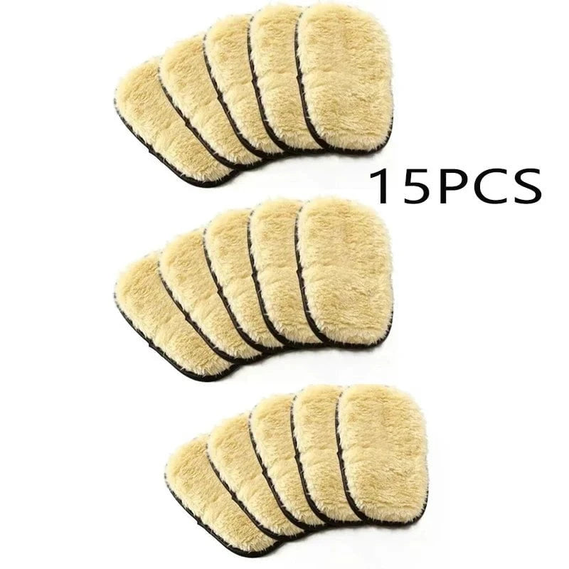 Shada 15pcs Car Washing Imitation Wool Gloves Thickened Plush Car Wiping Gloves Waxing Polishing Car Cleaning Products cleaning cloth
