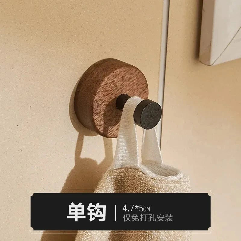 Introducing our Self-Adhesive Walnut Wood Hook, a stylish and functional wall hanger that adds a touch of natural warmth to any space. Crafted from solid walnut, this versatile hook features a premium self-adhesive backing for easy installation without d..