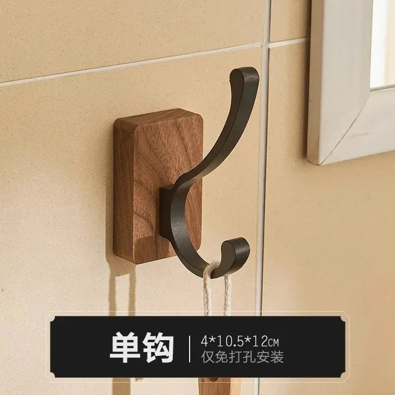 Introducing our Self-Adhesive Walnut Wood Hook, a stylish and functional wall hanger that adds a touch of natural warmth to any space. Crafted from solid walnut, this versatile hook features a premium self-adhesive backing for easy installation without d..