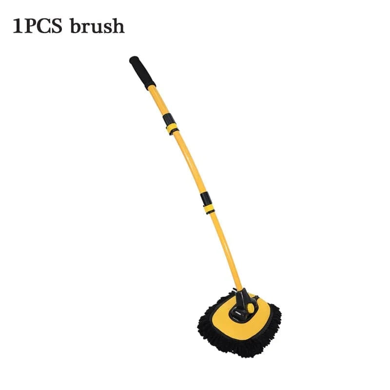 Shada 1Set Black Mop LEIBOO 95cm Telescoping Car Wash Mop Brush with Chenille Mop Head and Retractable Handle