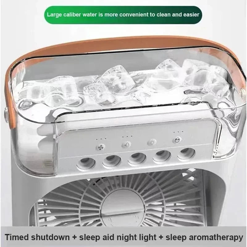 Shada 3-in-1 Fan Air Conditioner with LED Lights & Humidifier