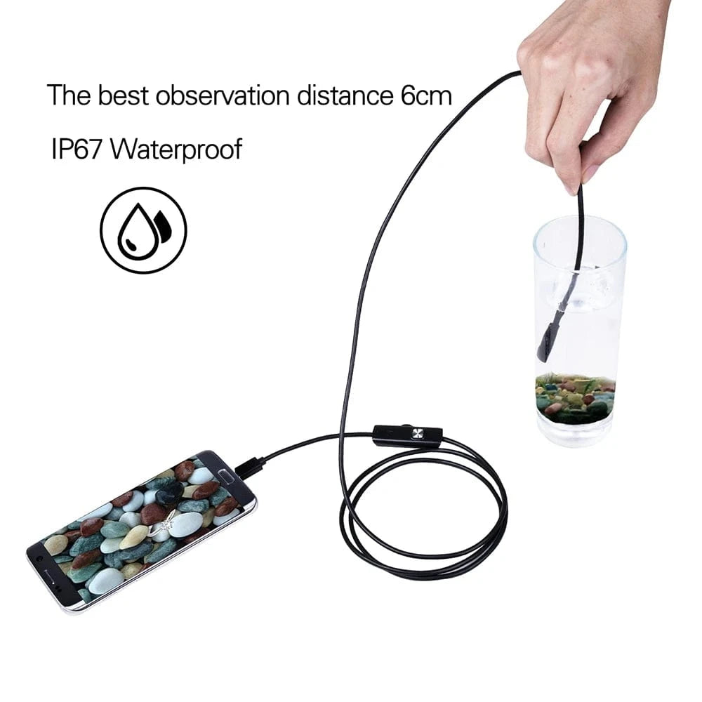 Shada 5.5/7.0mm Waterproof Endoscope Camera for Android | 6 LED Lights