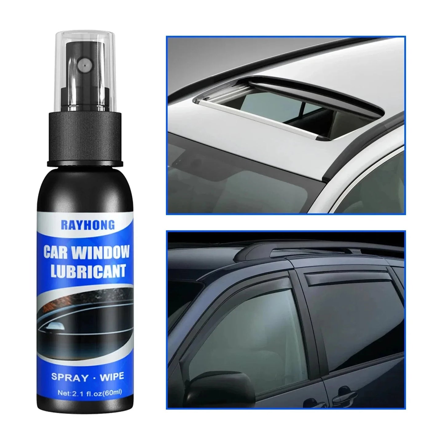 Shada 60ml Window Lubricant Rubber Door Rubber Strip Car Softening Maintenance Eliminates Noise Universal Car Products