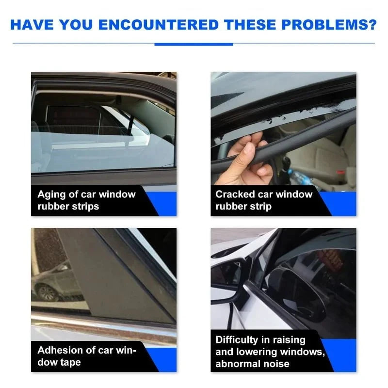 Shada 60ml Window Lubricant Rubber Door Rubber Strip Car Softening Maintenance Eliminates Noise Universal Car Products