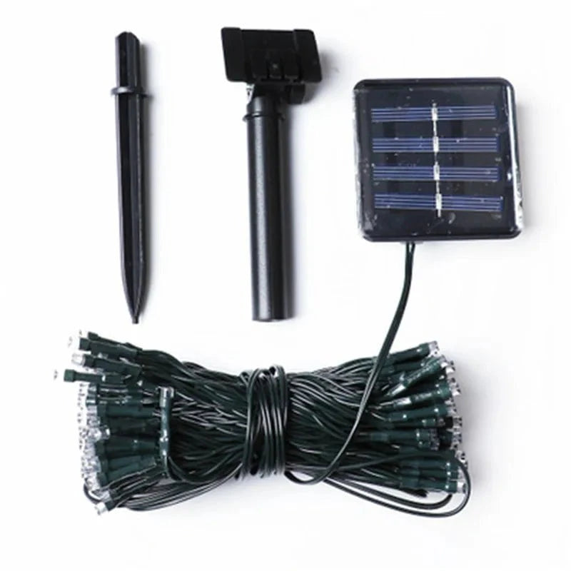 Shada 7m/12m/22m Christmas Garland Led Fairy Light Outdoor Solar Powered String Lights 8 Mode Garden Wedding Decoration Waterproof