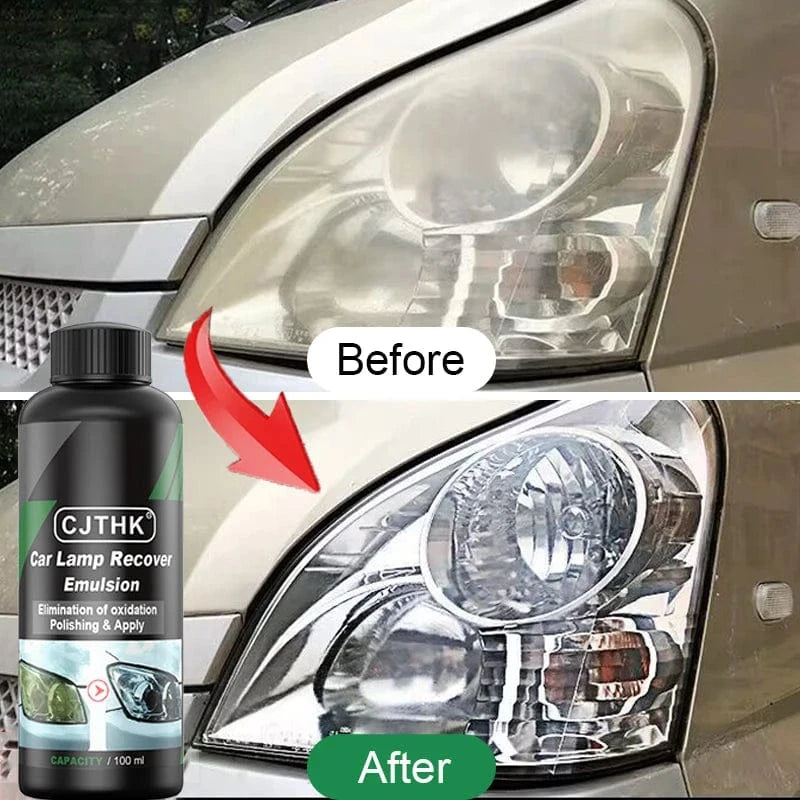 Shada Car Headlight Restoration Kit - Scratch Remover & Oxidation Cleaner with Polishing Liquid
