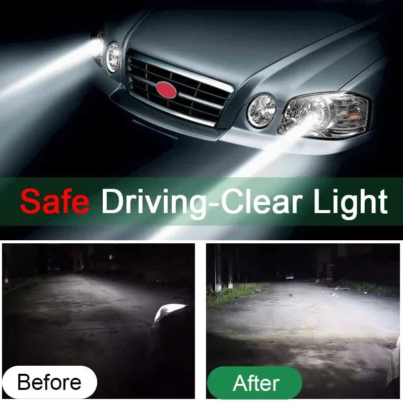 Shada Car Headlight Restoration Kit - Scratch Remover & Oxidation Cleaner with Polishing Liquid