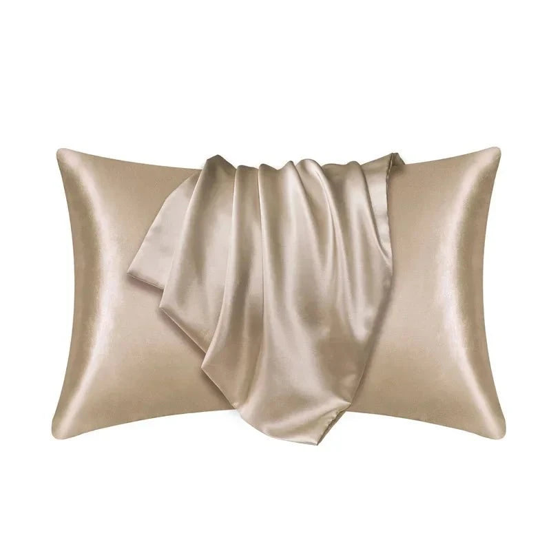 Shada champagne / 50cmx66cm 100% Natural Mulberry Silk Pillow Case Real Silk Protect Hair Skin Pillowcase Any Size Customized Bedding Pillow Cases Cover