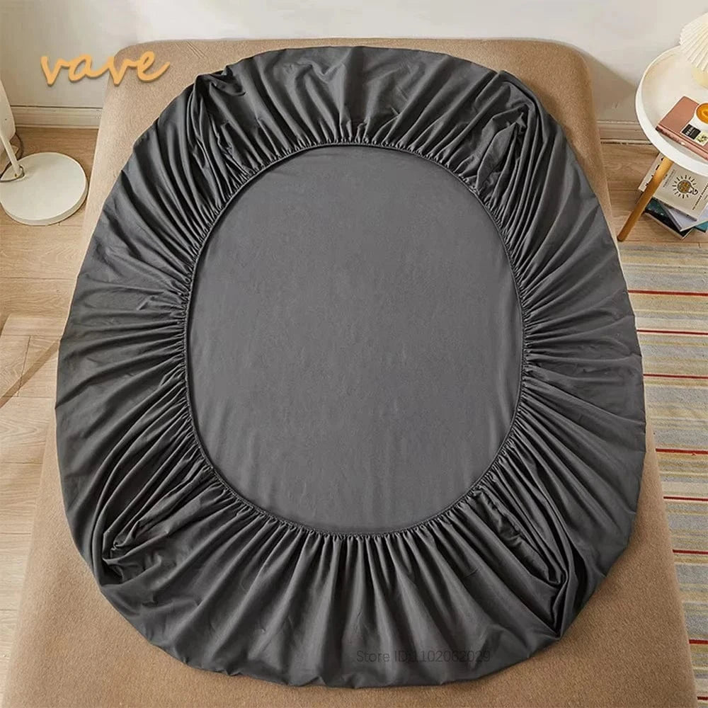 Shada Dark grey / 150x190cmx30cm 100% Cotton Fitted Sheets | Deep Pocket All Sizes | Mattress Protector