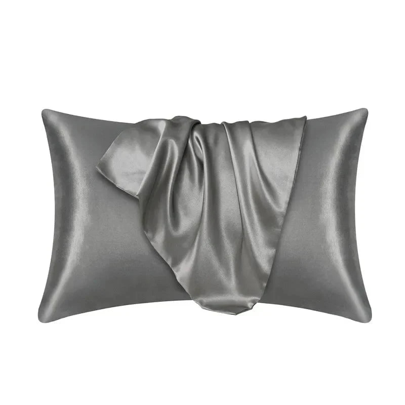 Shada Dark Grey / 50cmx66cm 100% Natural Mulberry Silk Pillow Case Real Silk Protect Hair Skin Pillowcase Any Size Customized Bedding Pillow Cases Cover