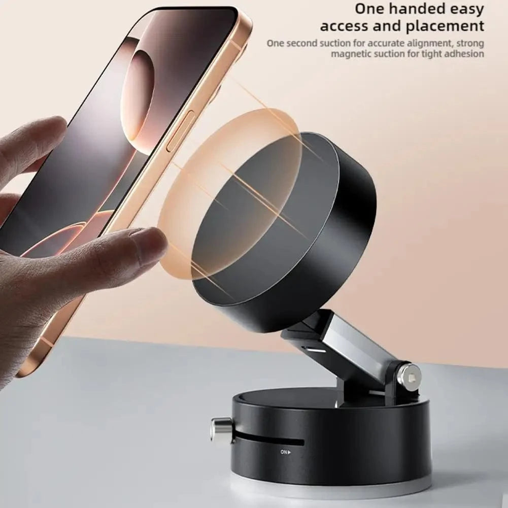 Shada Double-Sided Suction Cup Magnetic Phone Holder - Foldable, Multi-Functional Design with Strong Grip