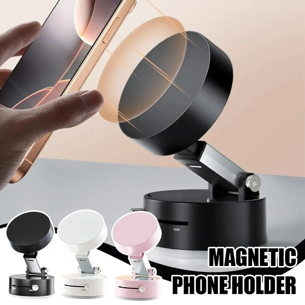 Shada Double-Sided Suction Cup Magnetic Phone Holder - Foldable, Multi-Functional Design with Strong Grip