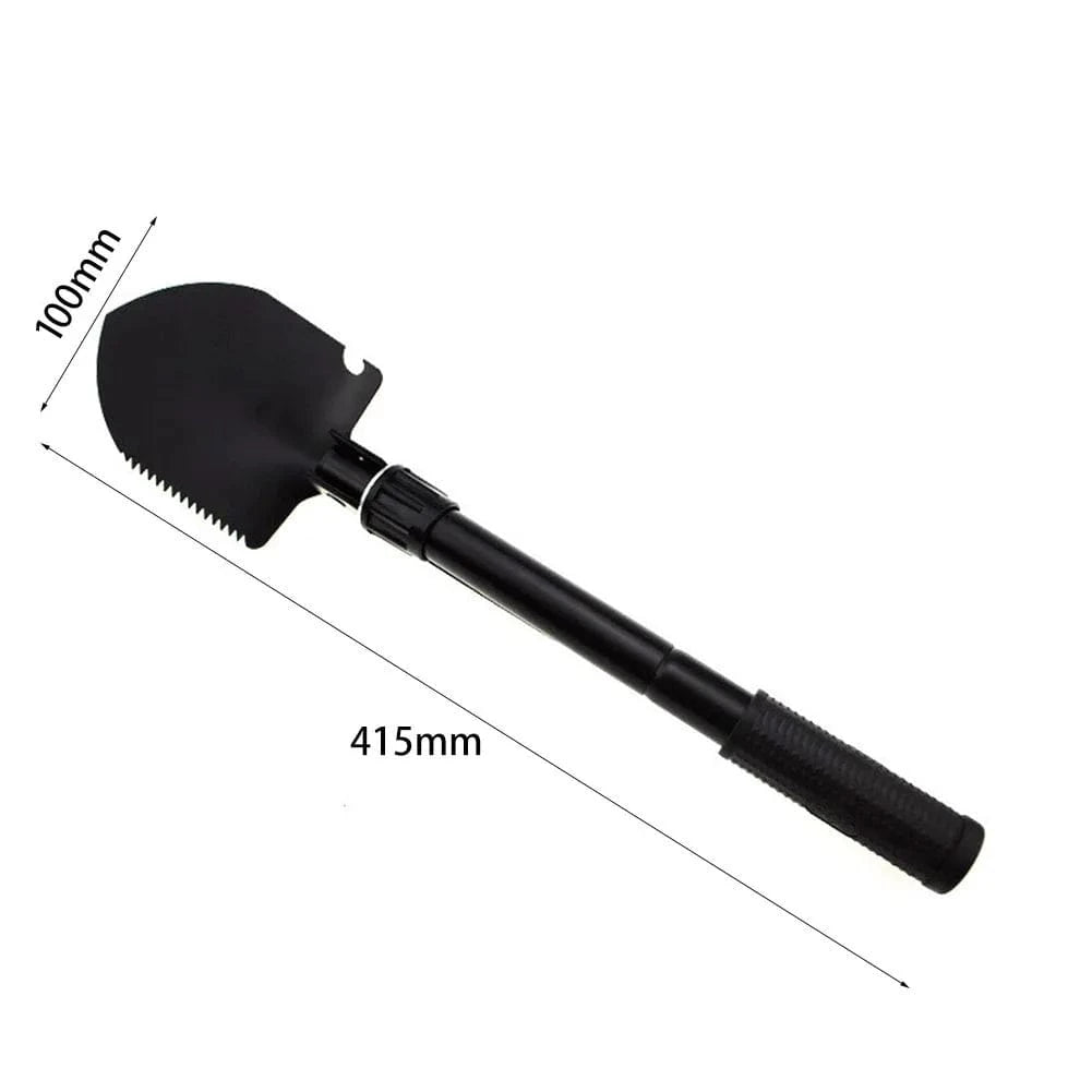 Shada Folding Outdoor Garden Shovel Kit - Portable Multifunctional Camping Spade for Weeding and Survival