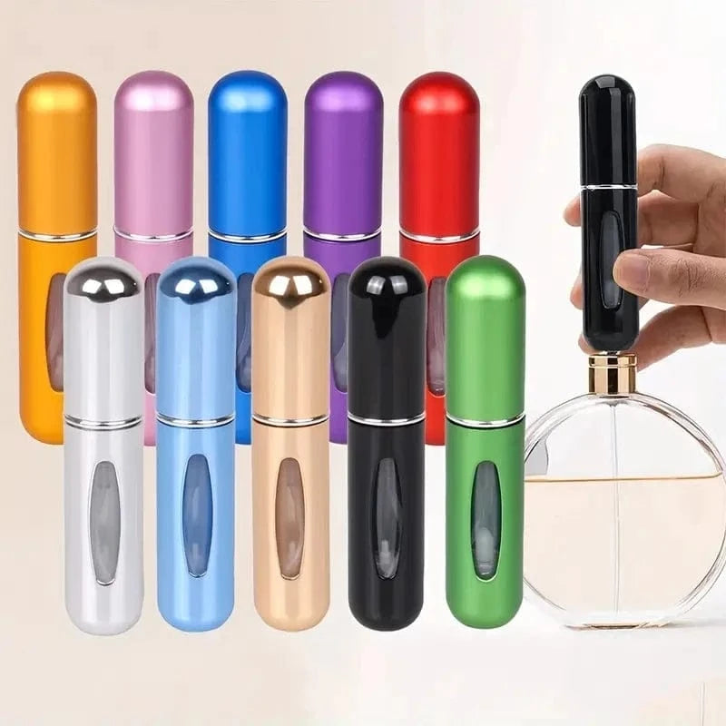 Shada High-End Portable Mini Travel Perfume Bottle - Refillable Aluminum Sample Container