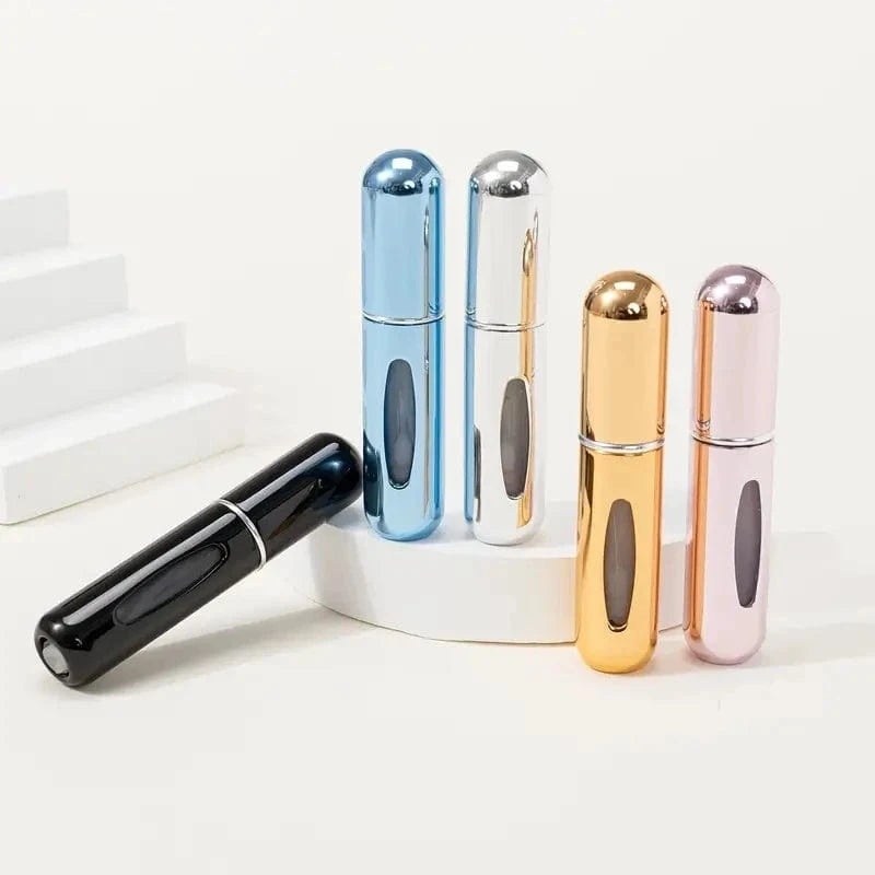 Shada High-End Portable Mini Travel Perfume Bottle - Refillable Aluminum Sample Container