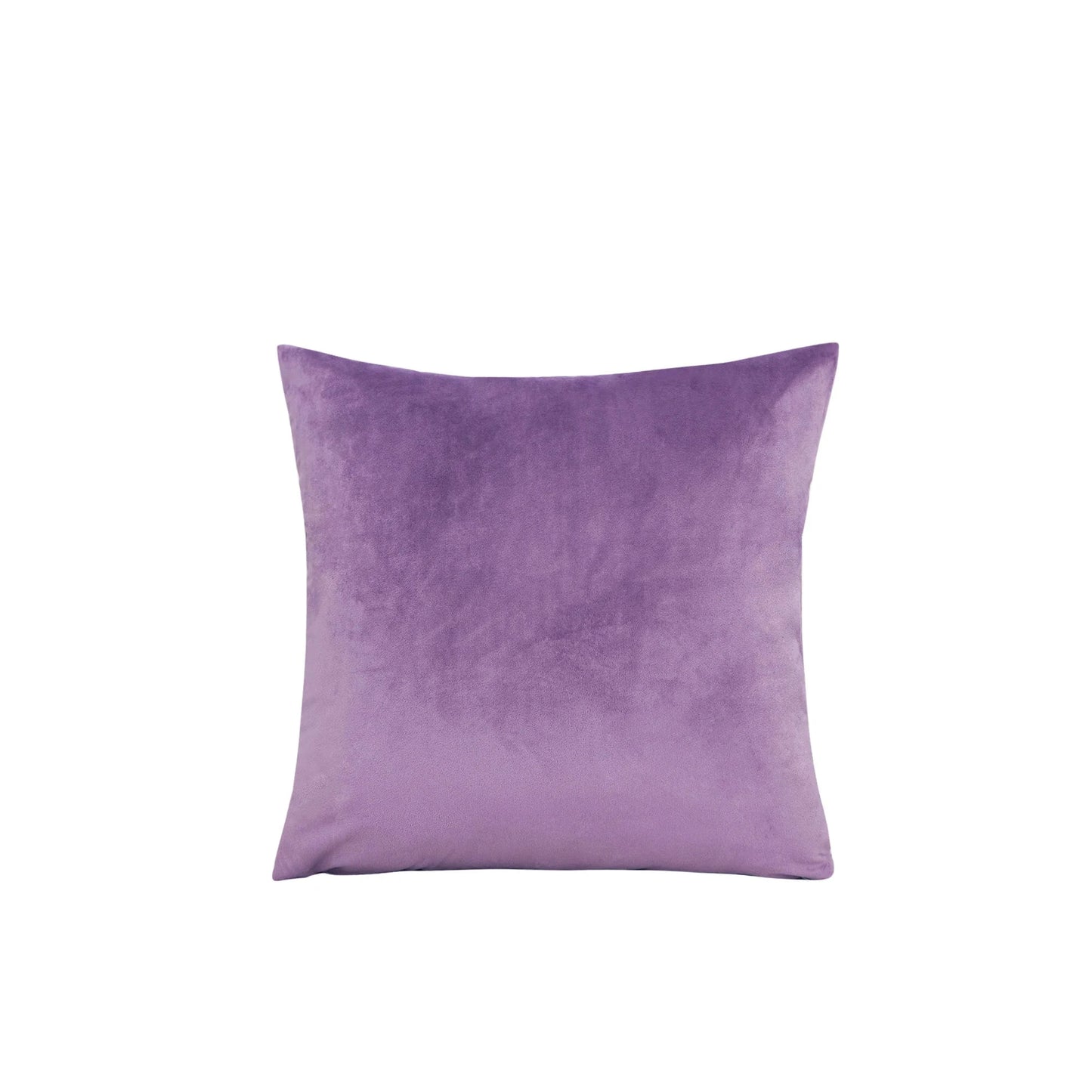 Shada Light Purple / 50x50cm MACT Velvet Throw Pillow Cover 55x55/60x60cm - Soft Solid Square Cushion Case for Home, Sofa & Car