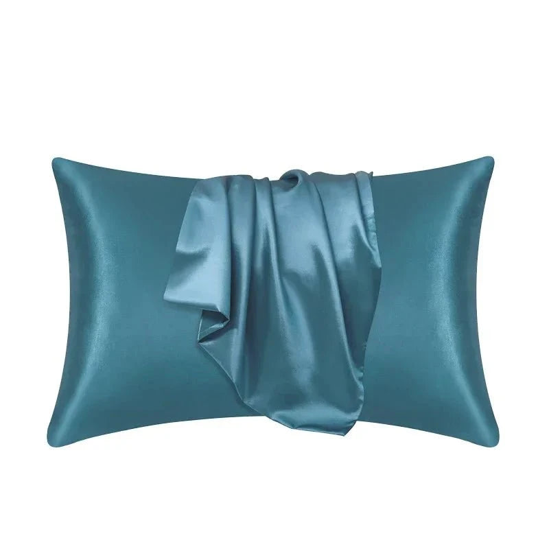 Shada Moonlight Blue / 50cmx66cm 100% Natural Mulberry Silk Pillow Case Real Silk Protect Hair Skin Pillowcase Any Size Customized Bedding Pillow Cases Cover