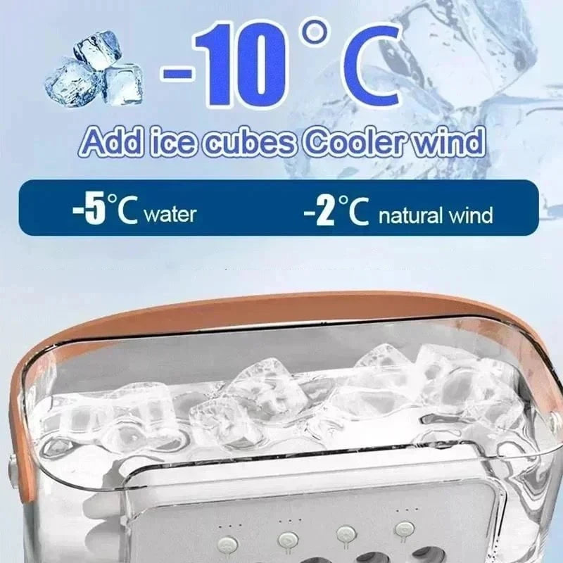 Shada New 3 In 1 Fan AIr Conditioner Household Small Air Cooler LED Night Light Portable Humidifier Air Adjustment Fan Office Home Fan