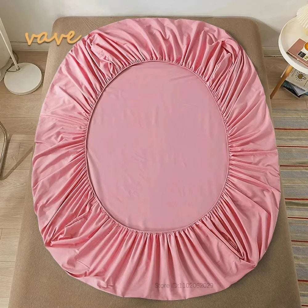 Shada Pink / 150x190cmx30cm 100% Cotton Fitted Sheets | Deep Pocket All Sizes | Mattress Protector