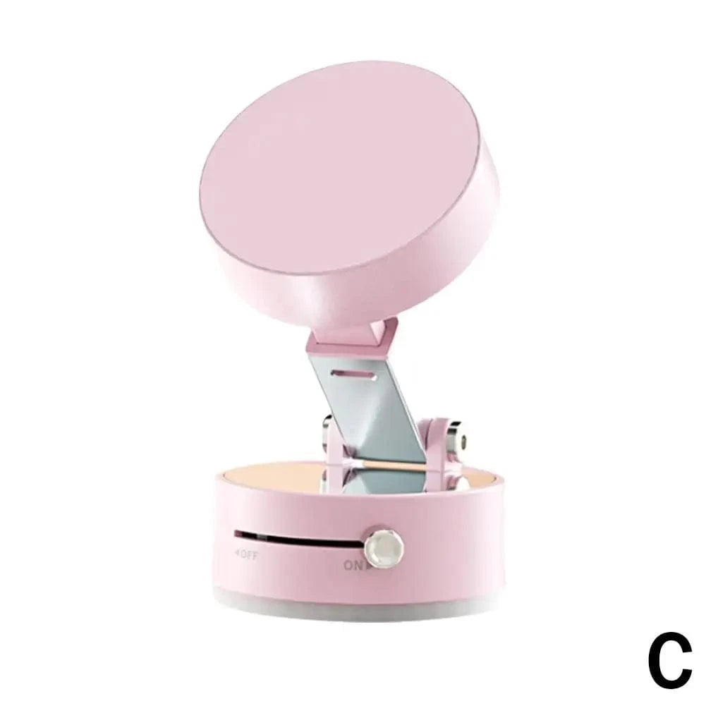 Shada Pink / CN Double-Sided Suction Cup Magnetic Phone Holder - Foldable, Multi-Functional Design with Strong Grip