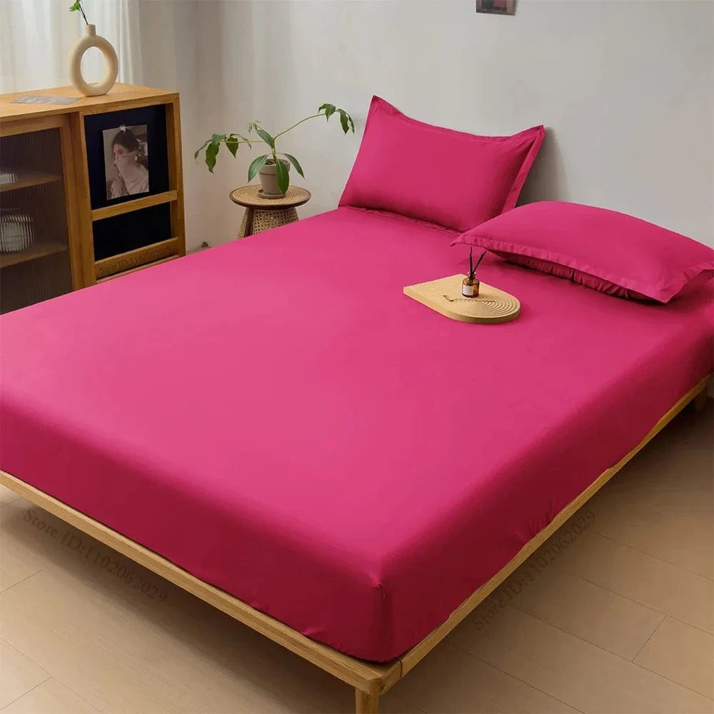 Shada Pink Red / 2PCpillowcase48x74cm 100% Waterproof Mattress Protector | All Sizes | Breathable Comfort