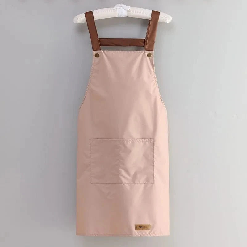 Shada Printed Apron For Home Waterproof And Oil Proof Kitchen Work Apron Convenient Storage Apron For Men And Women Adult