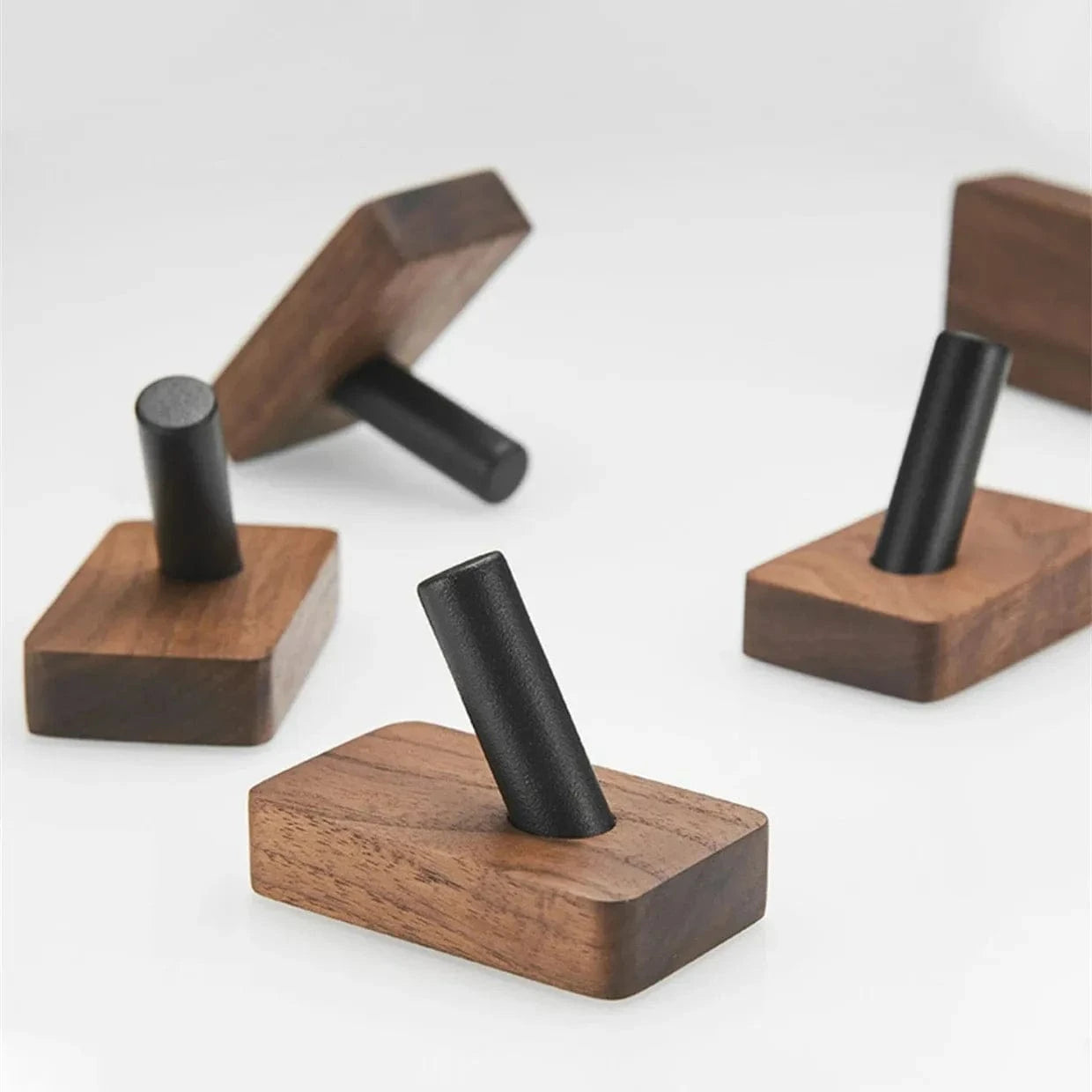 Introducing our Self-Adhesive Walnut Wood Hook, a stylish and functional wall hanger that adds a touch of natural warmth to any space. Crafted from solid walnut, this versatile hook features a premium self-adhesive backing for easy installation without d..