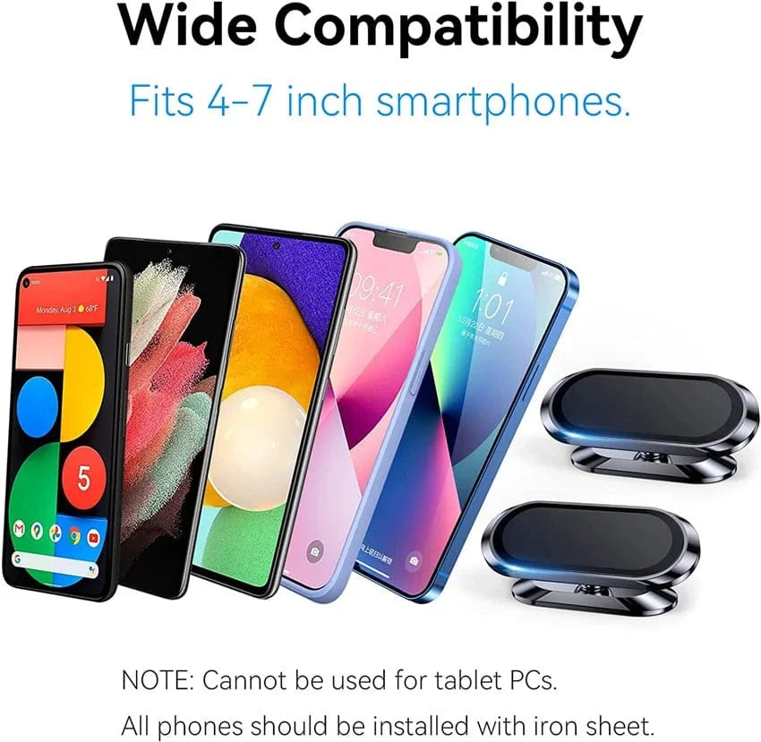 Shada Universal Magnetic Car Phone Holder - Air Vent Mount for iPhone 15, 14, 13, X, Samsung, Huawei