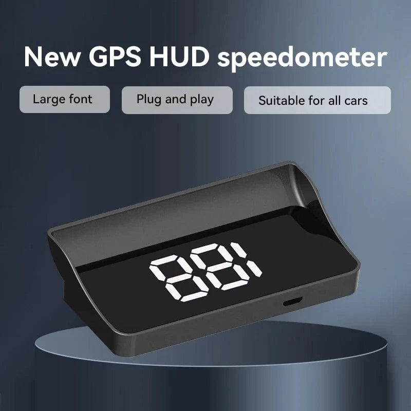 Shada White KM Xiaomi GPS HUD Speedometer - Car Windshield Digital Speed Projector