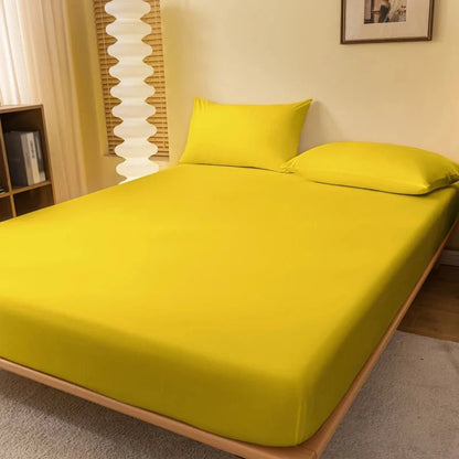 Shada 1 piece of solid color matte bed sheet, solid color bed cover for bedroom, bedding (excluding pillowcases)
