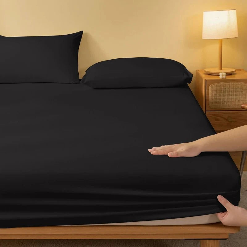 Shada 1 piece of solid color matte bed sheet, solid color bed cover for bedroom, bedding (excluding pillowcases)