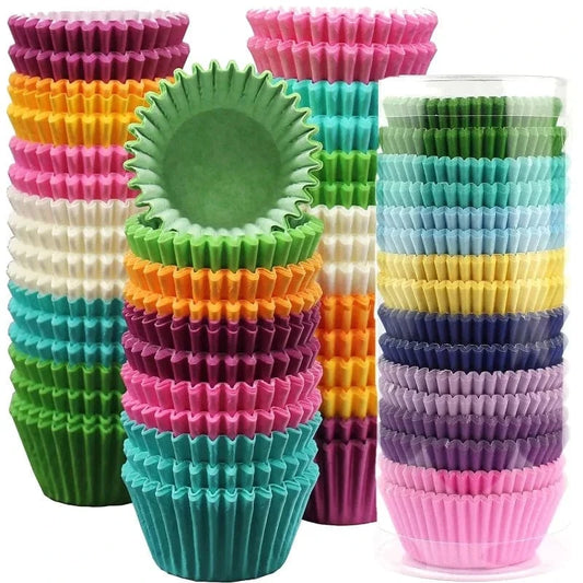 Shada 100pc Greaseproof Cupcake Liners - Premium Baking Cups Set