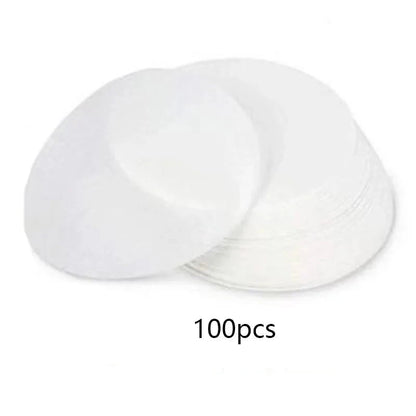 Shada 100pcs Burger Press Non-Stick Hamburger Patty Maker with Wax Paper Aluminum Burger Maker for Kitchen BBQ Grill