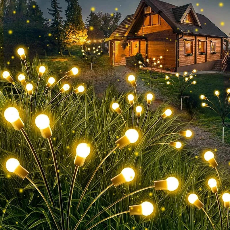 Shada 10L / 0-5W Garden Lights-New Upgraded Solar Powered Firefly Lights Outdoor Waterproof Vibran Garden Lights for Decorationi