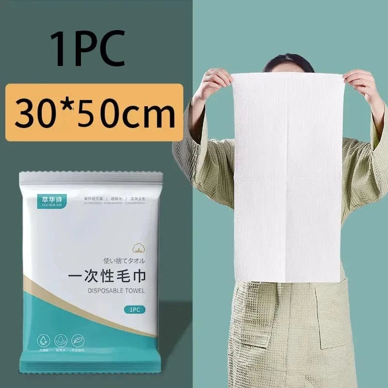 Shada 1PC 30x50cm Thickened Cotton Bath Towel Travel Set - Individually Packed, Portable for Camping & Hotels