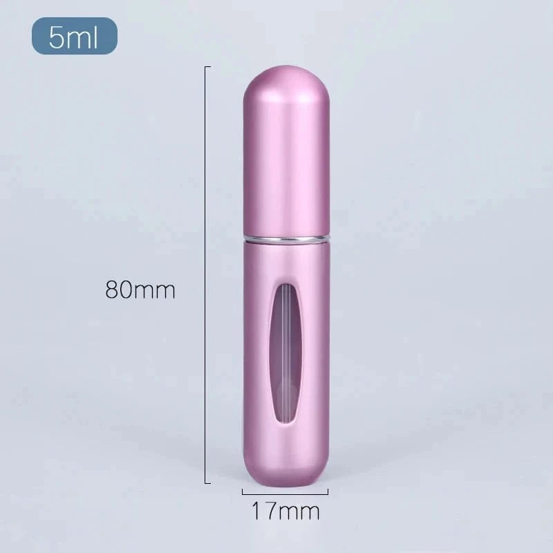 Shada 1pc-5ml pink Portable 5ml 8ml Refillable Perfume Bottles Atomizer for Travel - Cosmetic Spray Bottles