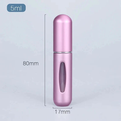 Shada 1pc-5ml pink Portable 5ml 8ml Refillable Perfume Bottles Atomizer for Travel - Cosmetic Spray Bottles