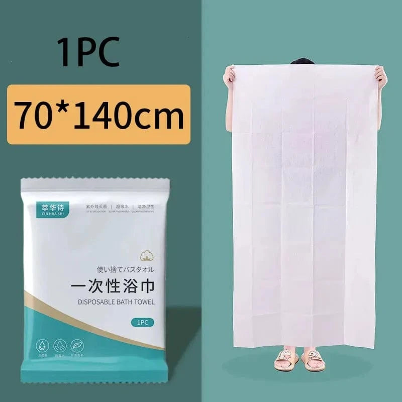 Shada 1PC 70x140cm Thickened Cotton Bath Towel Travel Set - Individually Packed, Portable for Camping & Hotels