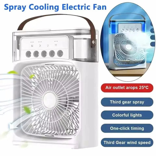 Shada 3-in-1 Fan Air Conditioner with LED Lights & Humidifier