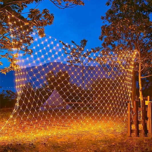 Shada 4x6M 3x3M Christmas Garlands LED String Christmas Net Lights Mesh Fairy Xmas Party Garden Wedding Decoration Curtain Light