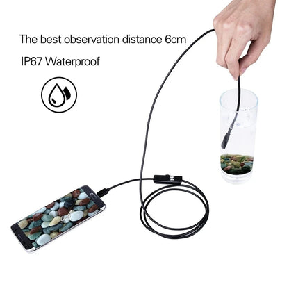 Shada 5.5/7.0mm Waterproof Endoscope Camera for Android | 6 LED Lights